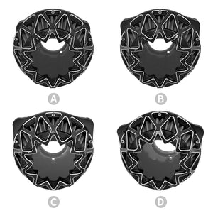 Kit filtre à air exposé noir pour Harley Sportster Dyna Softail Touring - vue 1