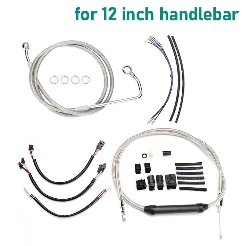 Kit de Câbles Rallongés 12" pour Guidon (Avec ABS) - Harley-Davidson Softail 2016-2017 – photo 8/8