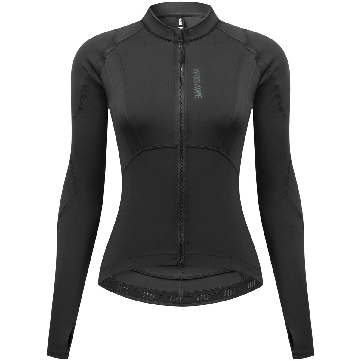 Blouson moto femme WOSAWE noir coupe ajustée - vue 8