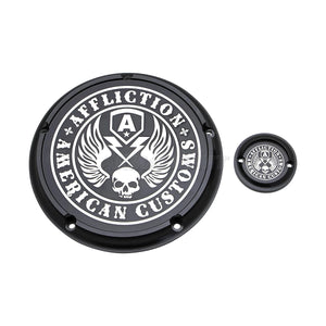 Cache derby et cache de distribution pour Harley Touring - vue 10