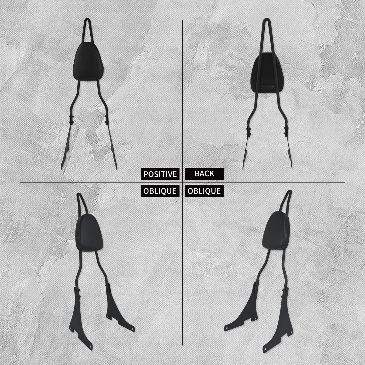 Dossier Passager (Sissy Bar) - Harley-Davidson Sportster XL 2004-2022 & Dyna 2006-2017 – photo 3/8
