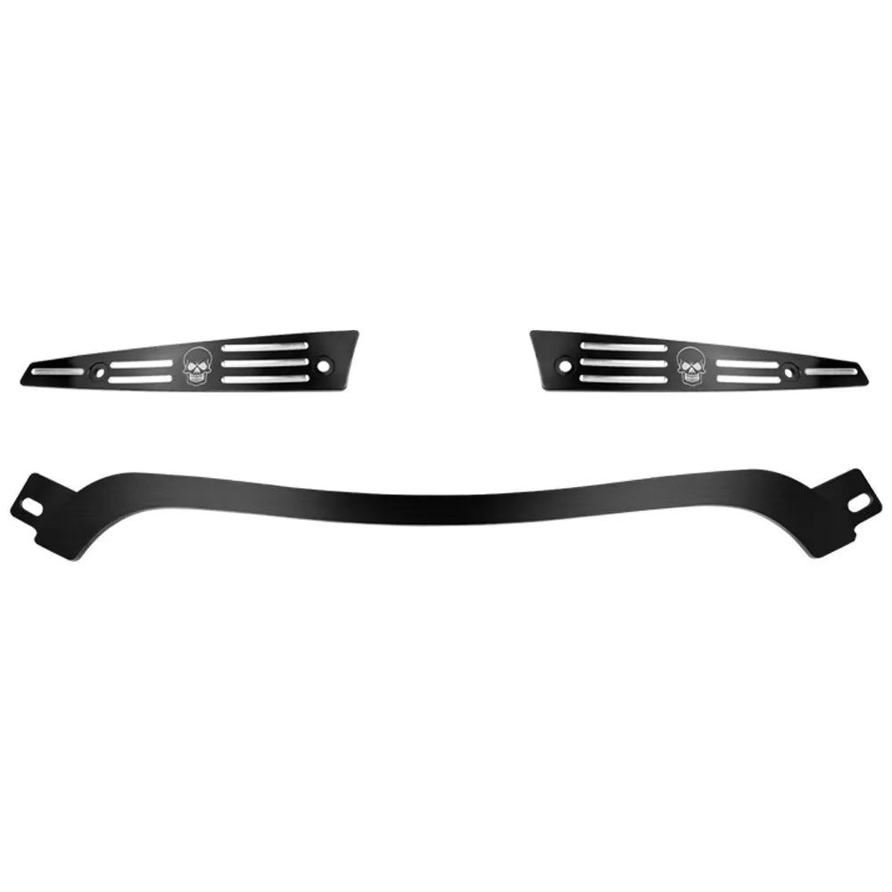 Garniture centrale noire de pare-brise fendu pour Harley Road Glide - vue 6