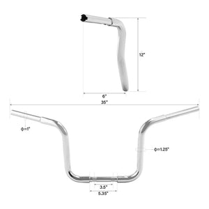 Guidon ape hanger pour Harley Softail et Sportster - vue 10