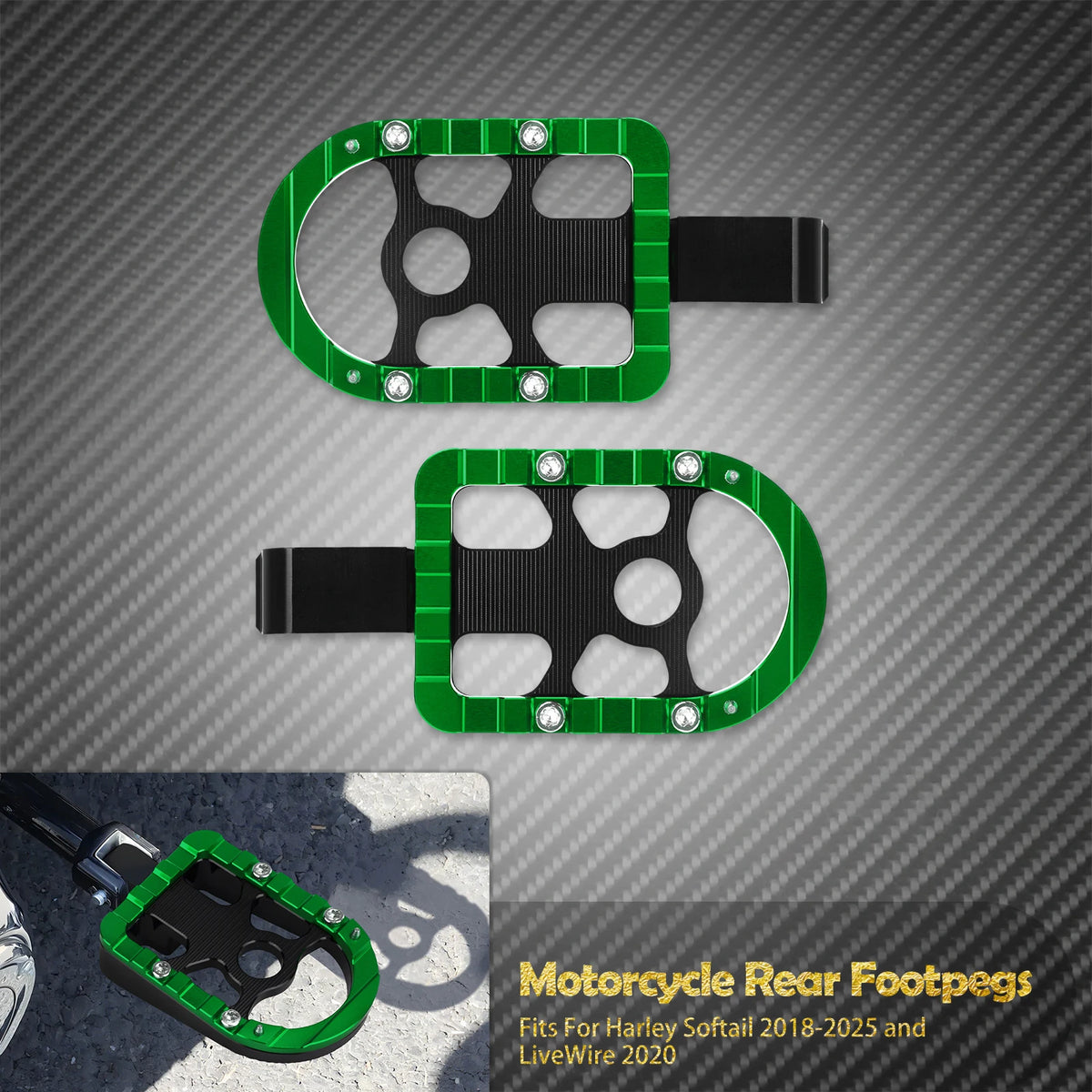 Repose-pieds passager - Harley Softail 2018-2025, Breakout, Fat Boy, Low Rider, Standard FXFB, FLDE, FLHC – photo 12/12
