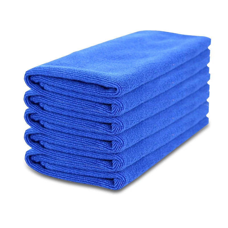 Lot de 5 Serviettes Microfibre Suédine pour Lavage Auto/Moto (30x30cm & 30x70cm) – photo 8/8