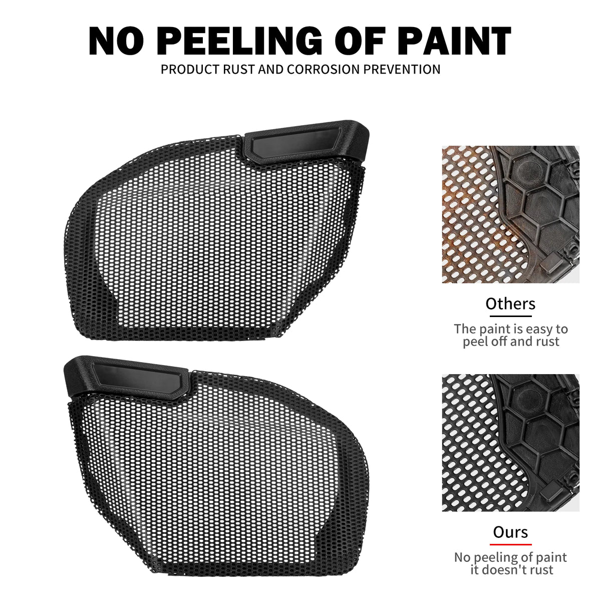 Grille de haut-parleur noire pour carénage Harley-Davidson - vue 3