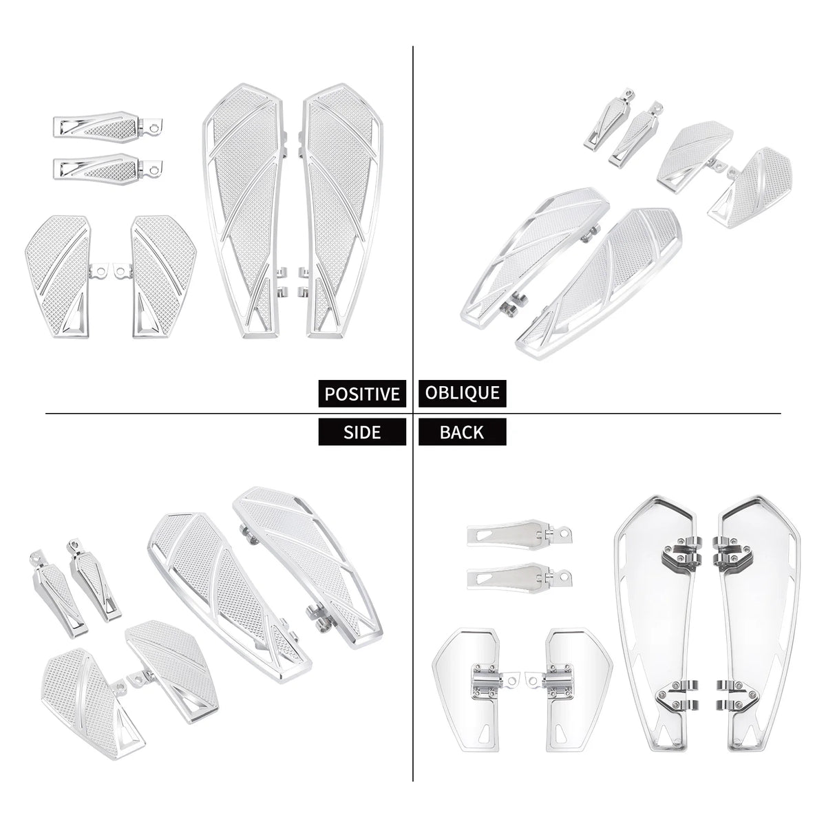 Planchers et repose-pieds en aluminium pour moto Harley-Davidson Touring - vue 4