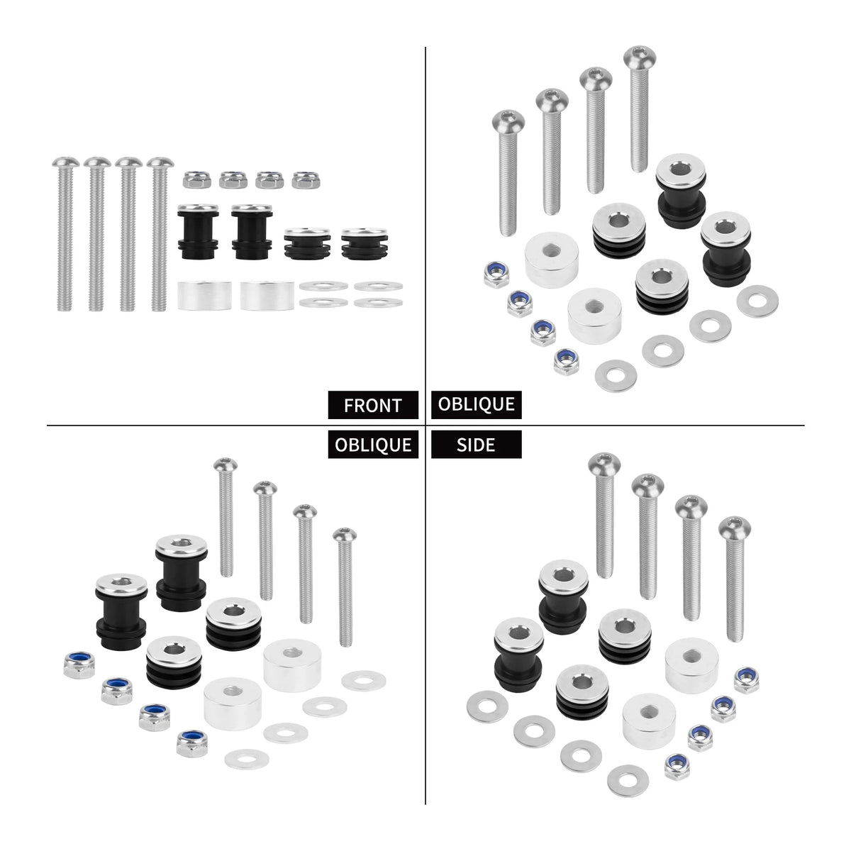 Kit de Fixation Rapide (Docking Hardware) pour Sissy Bar/Porte-Bagages Solo - Harley-Davidson Softail 1984-2017 – photo 4/6