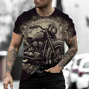 T-shirt Moto Homme 1976 Racing Vintage Imprimé 3D Manches Courtes - vue 20