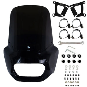 Carénage Road Warrior noir pour moto Harley Fat Bob - vue 8