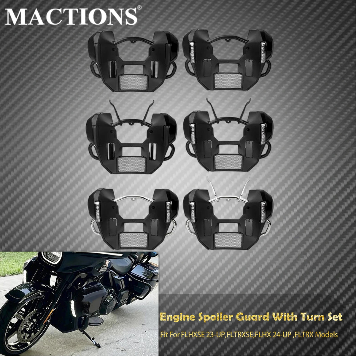 Kit de fixation de carénage bas pour moto Harley-Davidson - vue 1