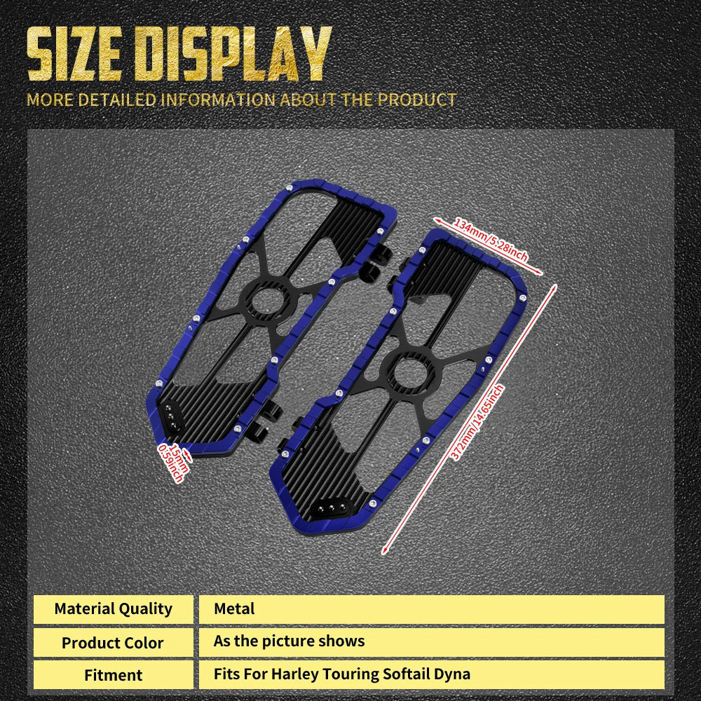 Marchepieds pilote (floorboards) avant - Harley Touring, Softail, Dyna, Road King, Street Glide FLD – photo 5/12