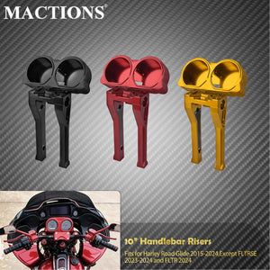 Rehausseurs de Guidon 10'' avec Déport de Compteur - Harley-Davidson Touring Road Glide FLTRX 2015-2024 – photo 1/9
