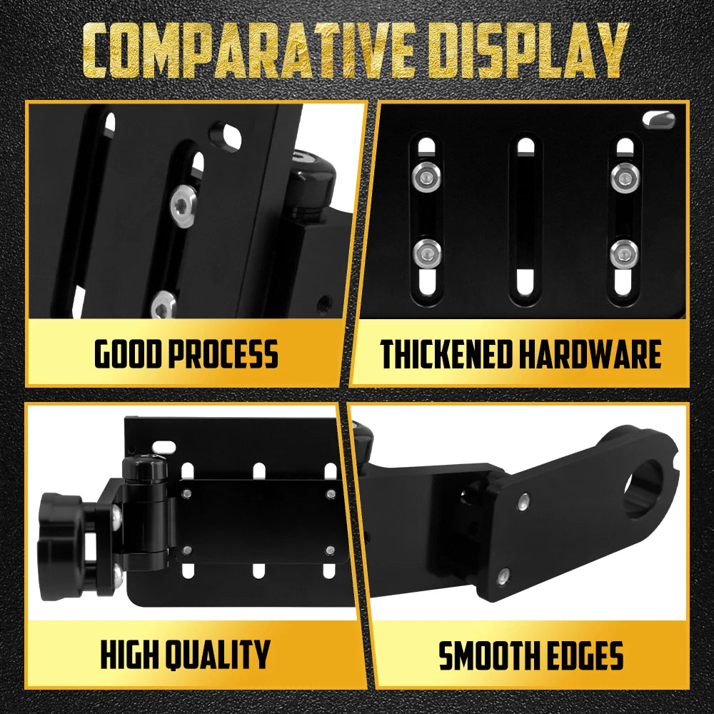 Support Repliable de Plaque d'Immatriculation Latéral - Harley-Davidson Softail Breakout, Fat Boy, Slim, Deluxe 2018-2024 – photo 3/7
