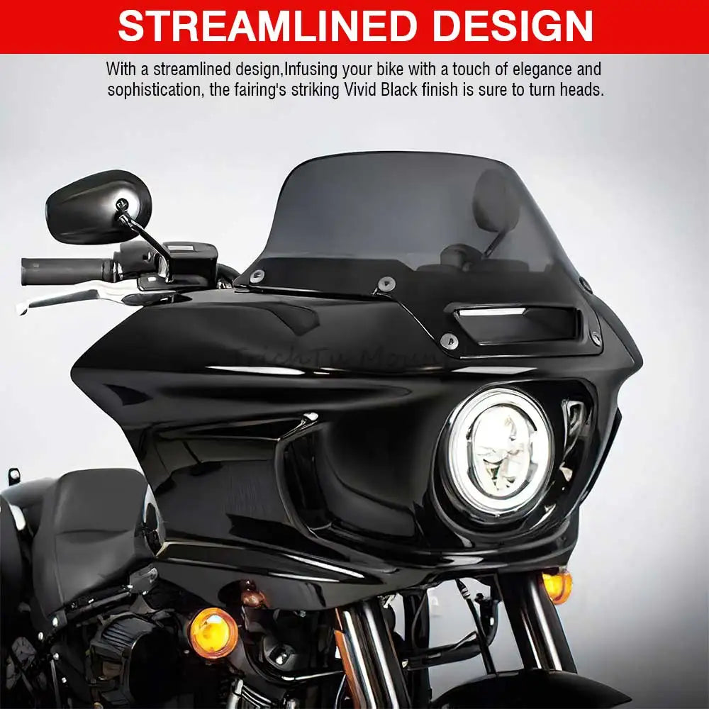 Ensemble carénage et pare-brise pour moto Harley Softail - vue 5
