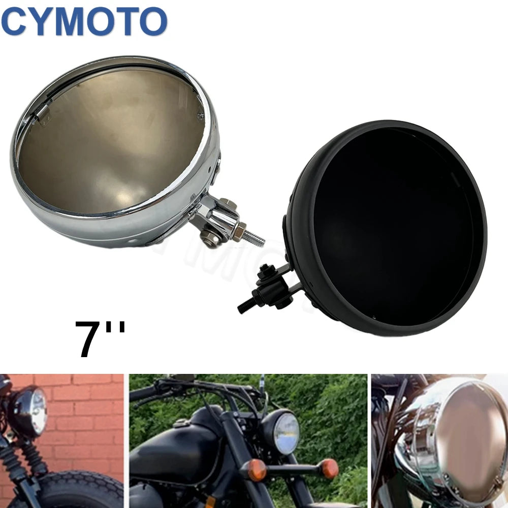 Coque de phare 7 pouces pour Harley - vue 1