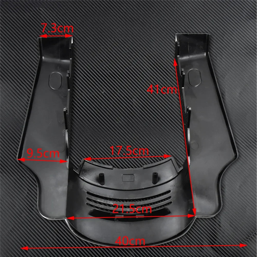 Extension de garde-boue arrière noir brillant pour Harley Touring - vue 3