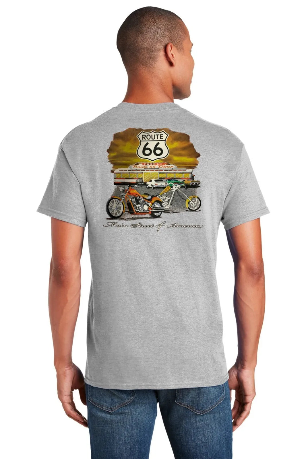 T-shirt Route 66 Main Street of America, Chopper - vue 5