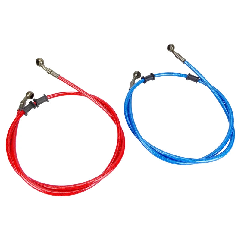 Durite de frein hydraulique tressée inox M10, 50-120 cm, universelle racing