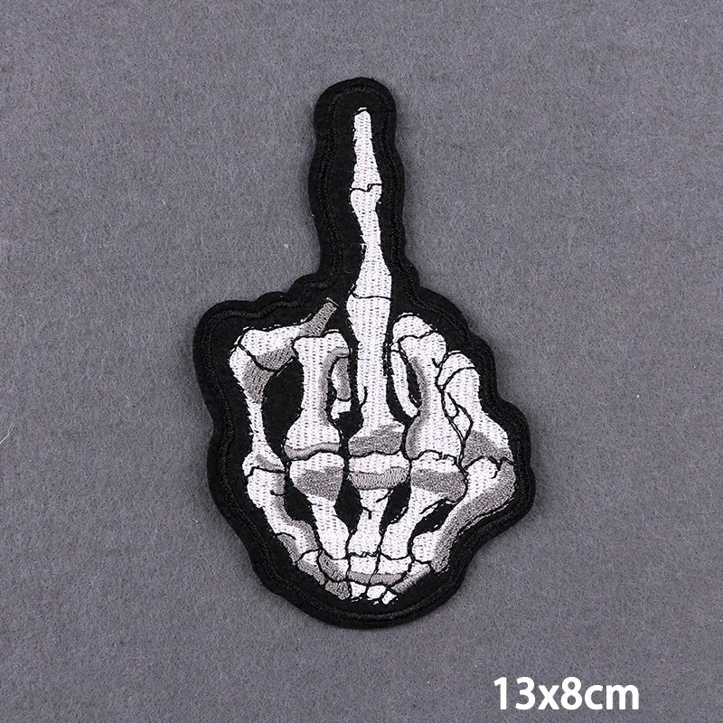 Écusson brodé Live To Ride motard punk à coudre ou repasser sur veste - vue 5