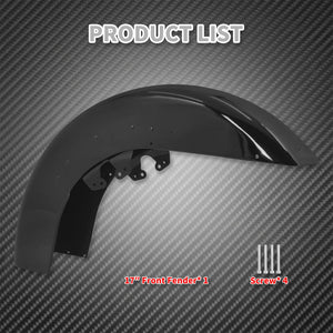 Garde-boue Avant Enveloppant 17 pouces en Acier - Harley-Davidson Touring Road King, Electra Glide, CVO 2014-2023 – photo 6/7