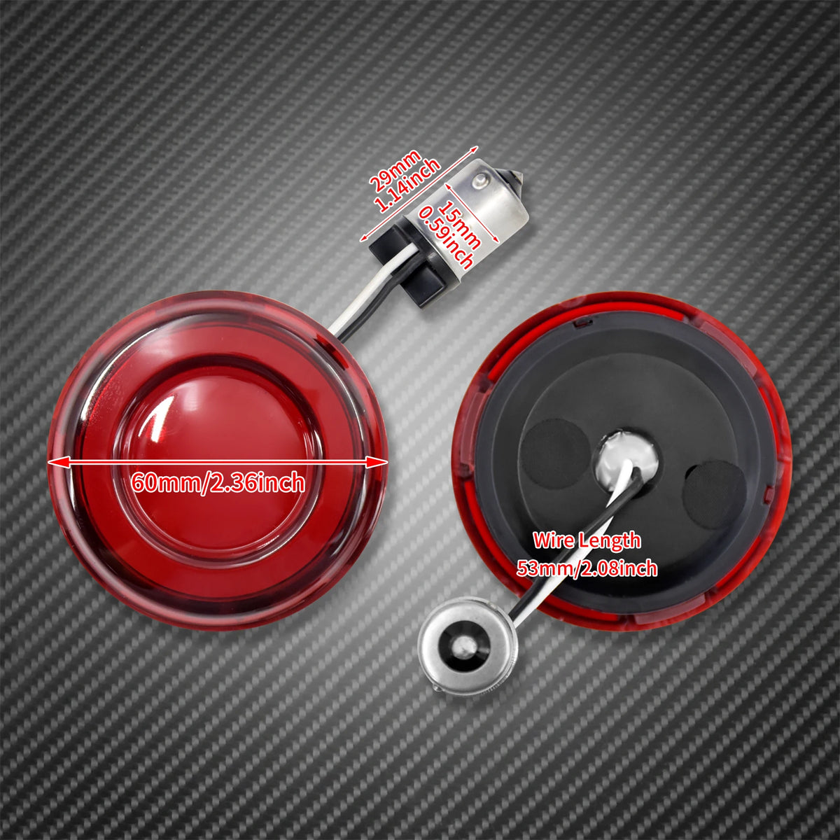 Insert de clignotant LED 1156 pour Harley - vue 6
