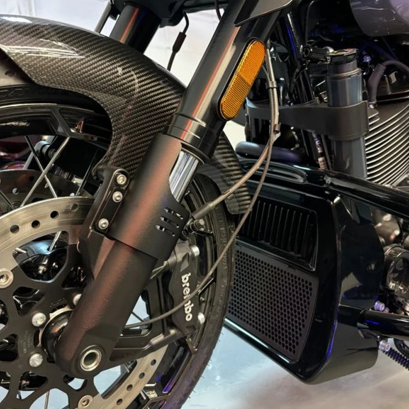 Protège-Fourche Avant CNC pour Harley 121 CVO, 117 Road Glide – photo 4/9