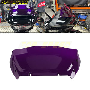 Pare-brise fendu bleu pour Harley Road Glide - vue 14