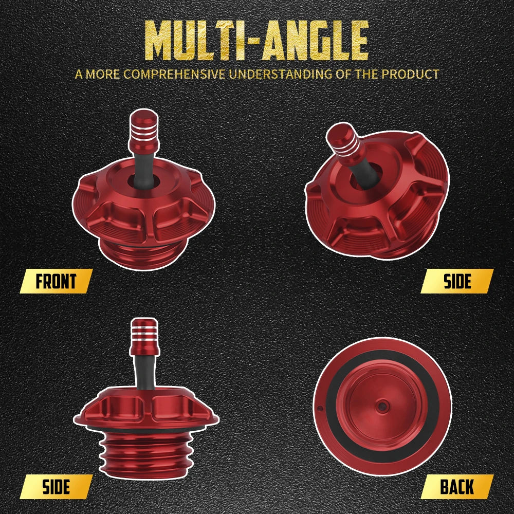 Bouchon de réservoir style club (vented gas cap) universel pour Harley-Davidson à filetage femelle – photo 2/13