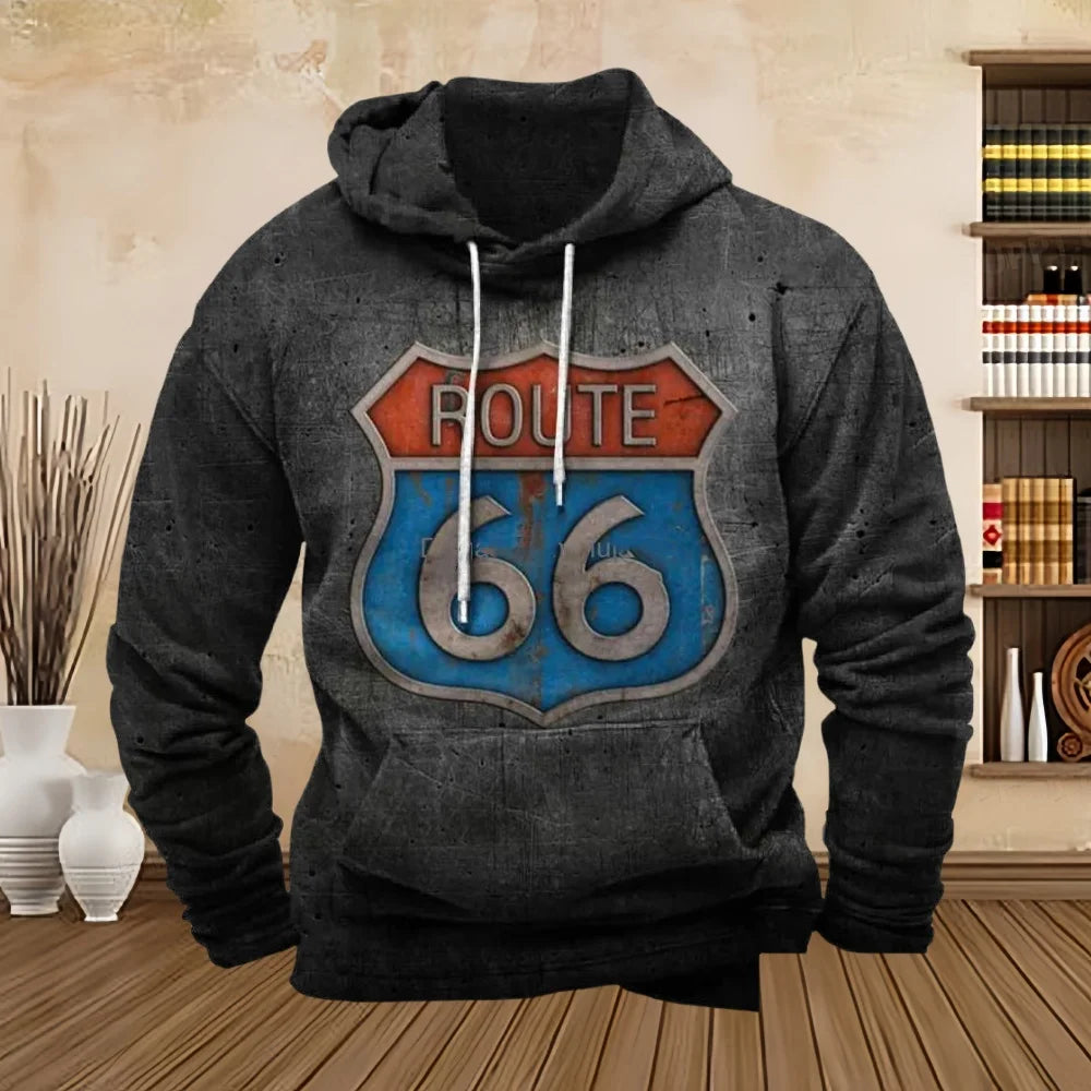 Sweat à capuche homme Route 66 - vue 10