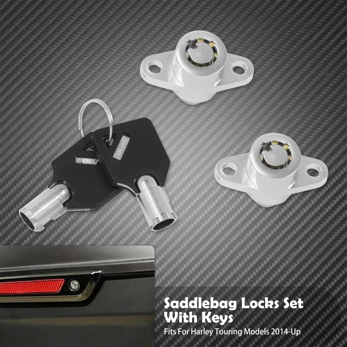 Kit de Serrures et Clés pour Sacoches Rigides - Harley-Davidson Touring 1993-2023 – photo 8/8