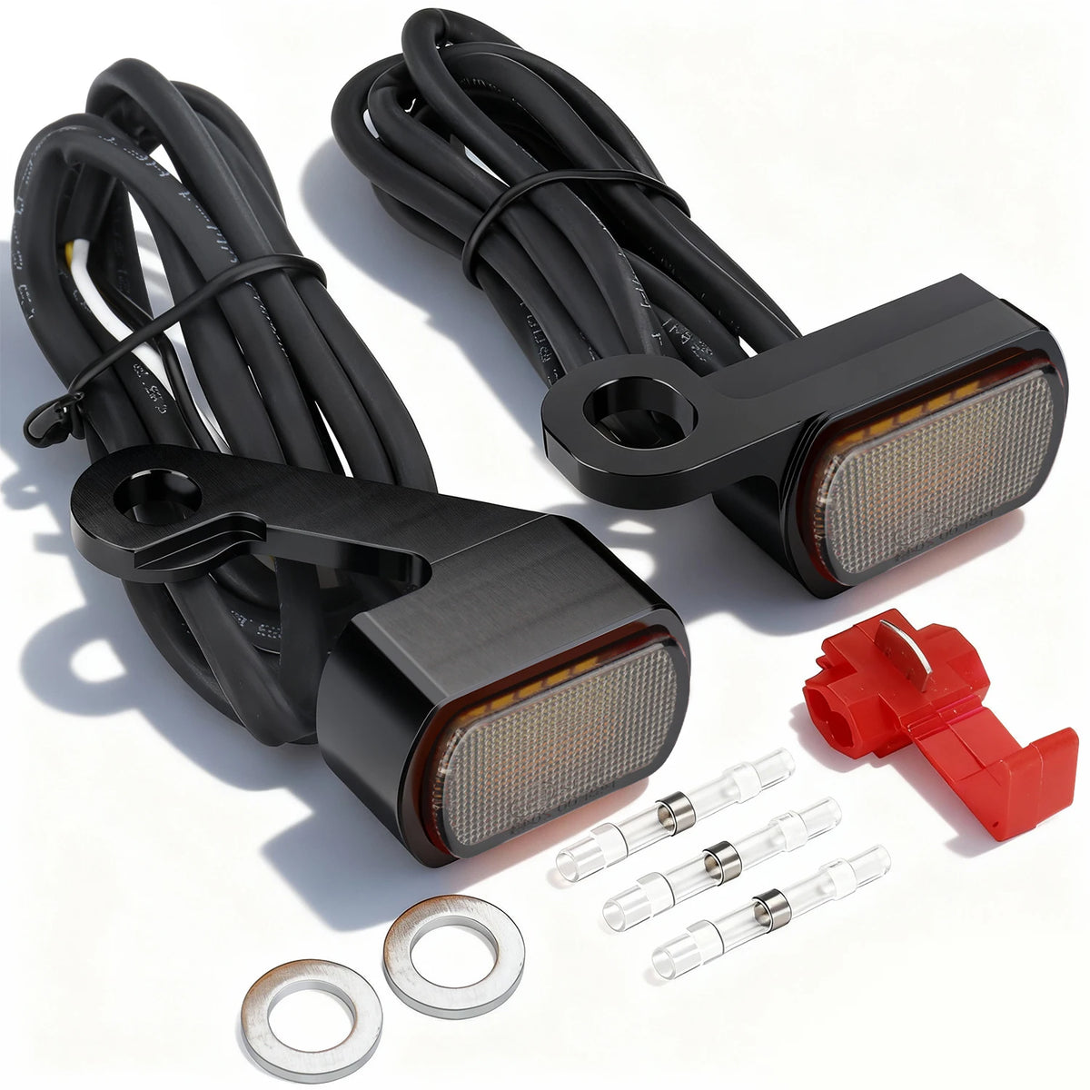 Clignotants avant LED mini format avec feu de jour pour Harley-Davidson Touring 2009-2017 et Softail 2015-2024 – photo 9/12