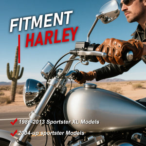 Câble d'Embrayage Tressé Inox (145 à 170 cm) - Harley-Davidson Sportster XL 1986-2013 et 2004 et plus récent – photo 2/18