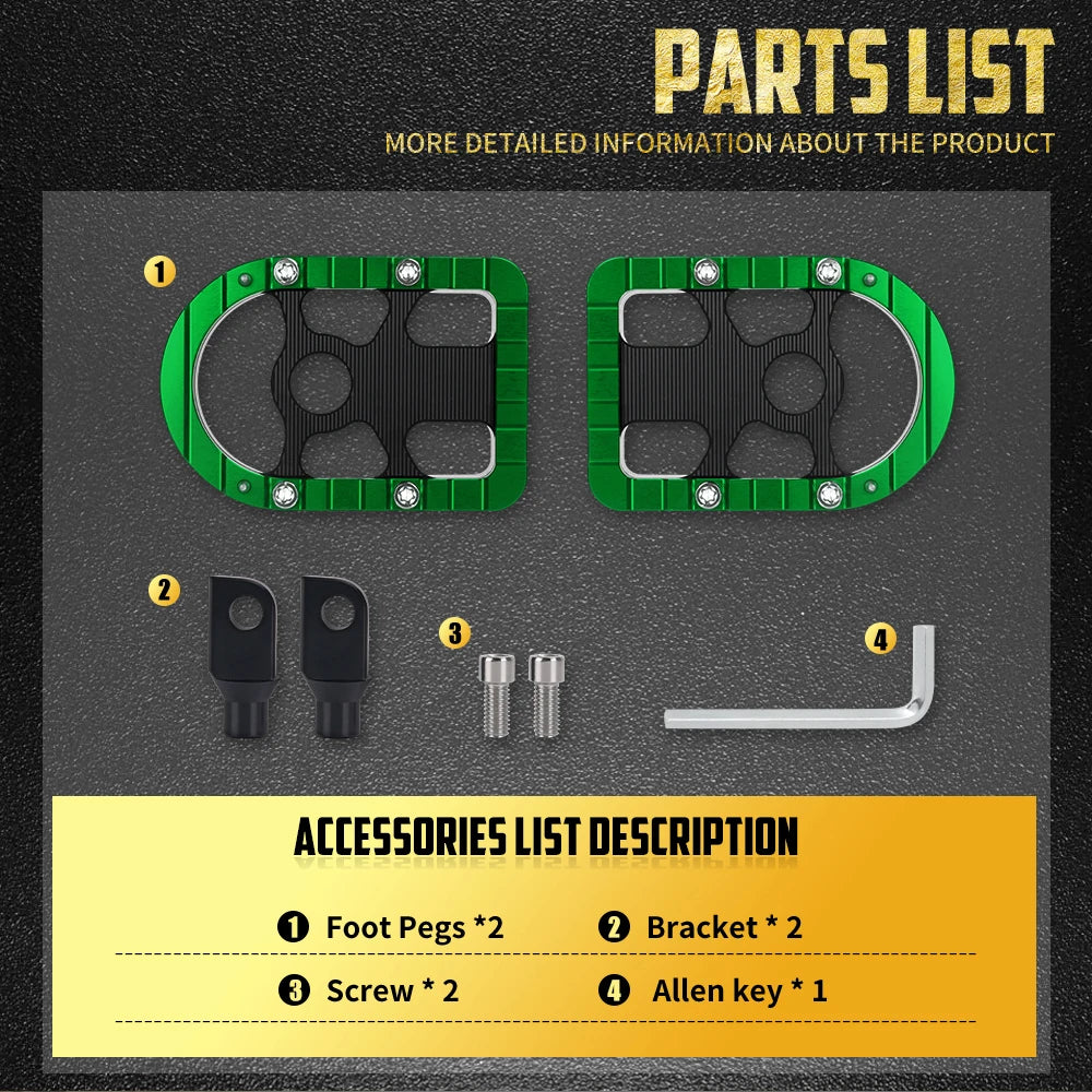 Repose-pieds / repose-pieds passager pour Harley-Davidson Sportster XL 883 1200 Touring Softail Dyna Electra Glide Low Rider – photo 5/12