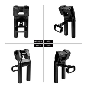 Rehausse de guidon noire avec support compteur pour Harley-Davidson Softail - vue 3