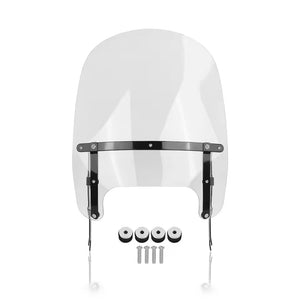 Pare-brise moto noir pour Harley Softail Fat Boy - vue 7