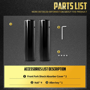 Caches de fourche avant (fork boot slider) - Harley Nightster RH975 2021, 2023, 2024 et + – photo 5/6