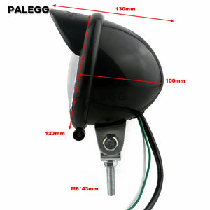 Phare LED rond à visière pour Harley bobber chopper - vue 5