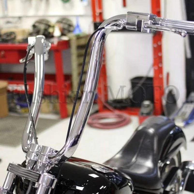 Guidon ape hanger 14 à 18 pouces pour Harley Softail, Dyna, Sportster et Road King - vue 5