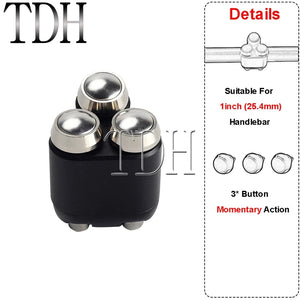 Commodo 2 ou 3 boutons pour Harley guidon 22/25 mm - vue 24