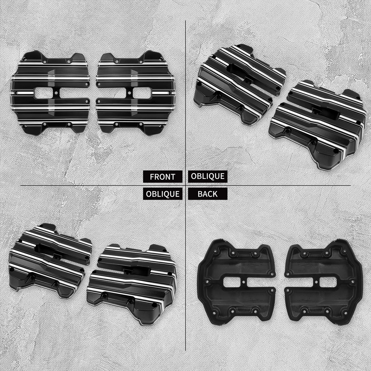 Caches de Culbuteurs (Rocker Box) en Aluminium Billet - Harley-Davidson M8 Touring, Softail, Trike – photo 2/8