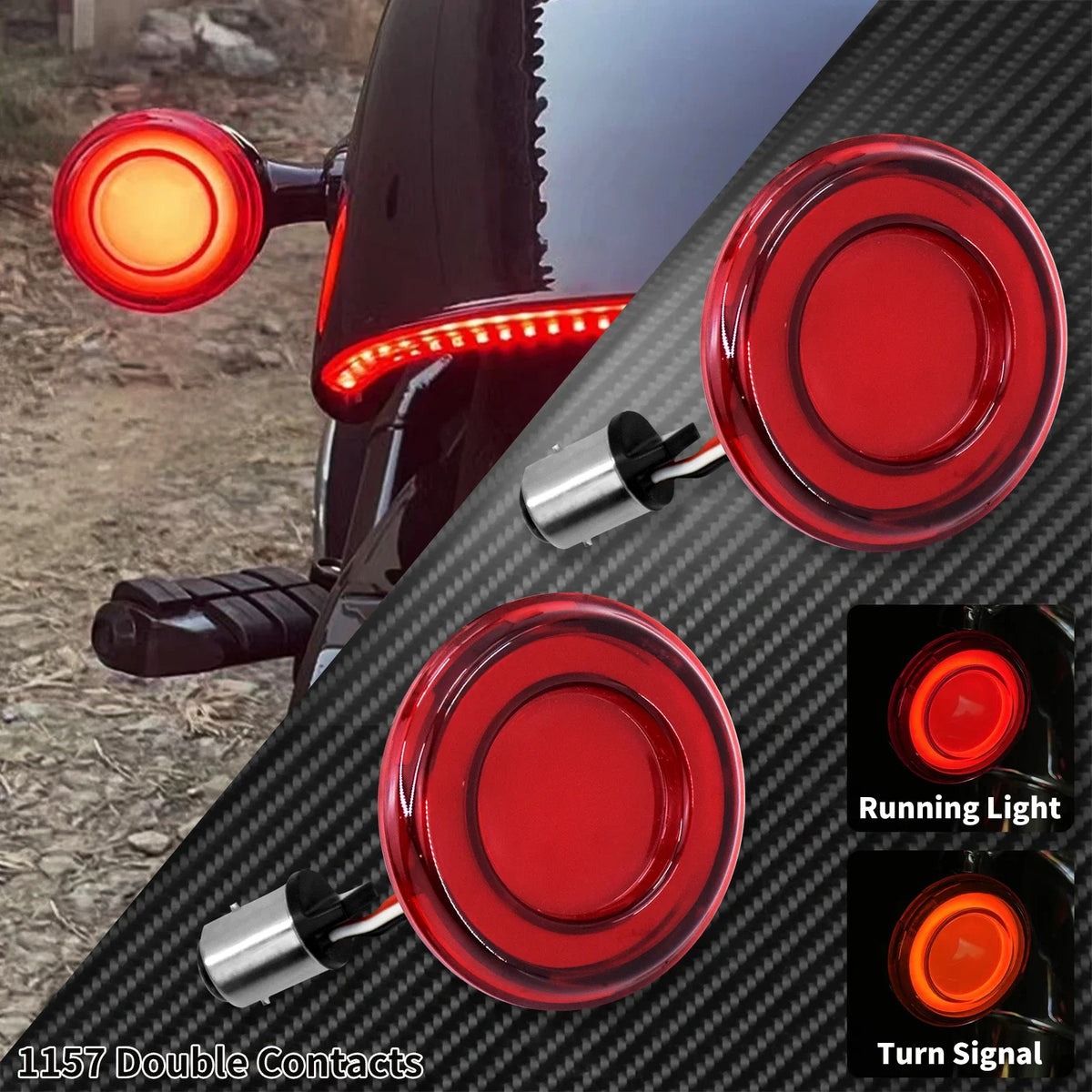 Clignotants LED Type Bullet Connecteur 1157 - Harley-Davidson Touring, Sportster, Softail, Dyna – photo 7/9