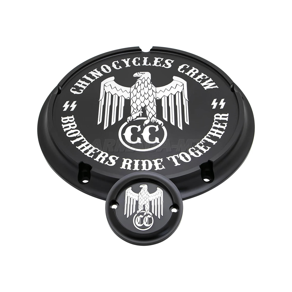 Cache derby et cache de distribution pour Harley Touring - vue 4