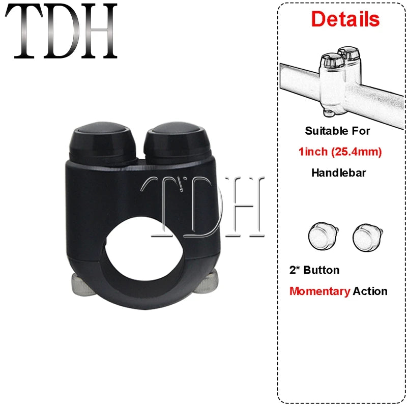 Commodo 2 ou 3 boutons pour Harley guidon 22/25 mm - vue 15