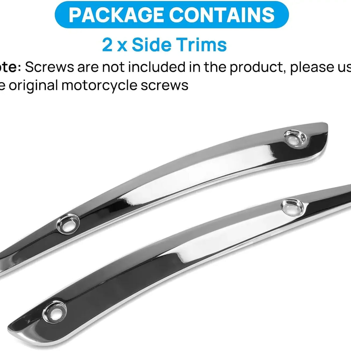 Garniture latérale noire en aluminium pour pare-brise Harley Road Glide - vue 5