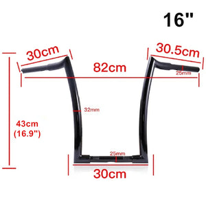 Guidon ape hanger pour Harley Softail - vue 2
