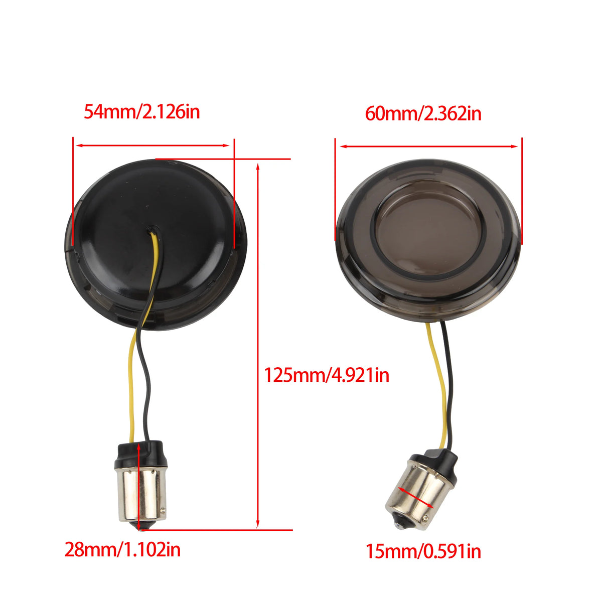 Inserts de clignotants LED pour Harley Touring Dyna - vue 5