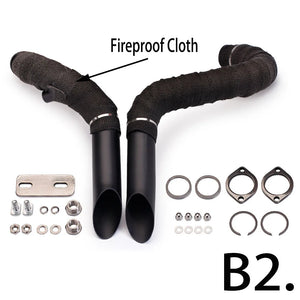 Drag pipes inox pour Harley Sportster - vue 7