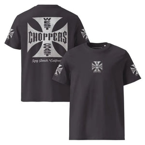 T-shirt biker vintage manches courtes, imprimé graphique - vue 3