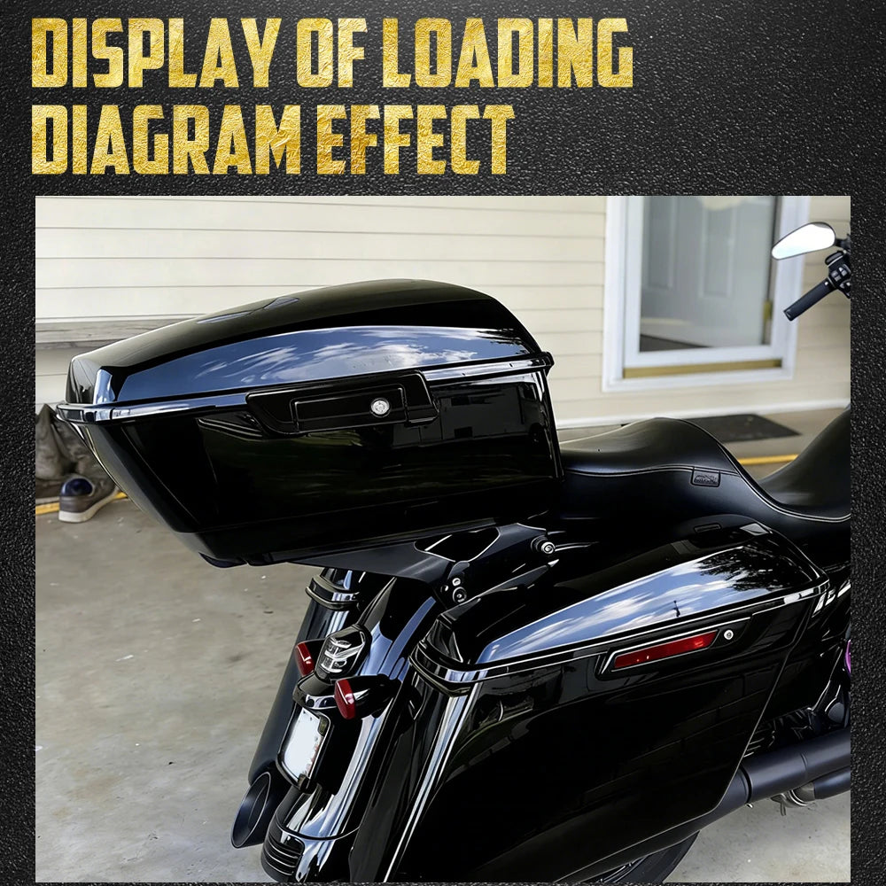 Top Case Arrière Chopped/Razor/King (7,5\"/10,7\"/13,7\") - Harley-Davidson Touring 2014-2025 – photo 2/12